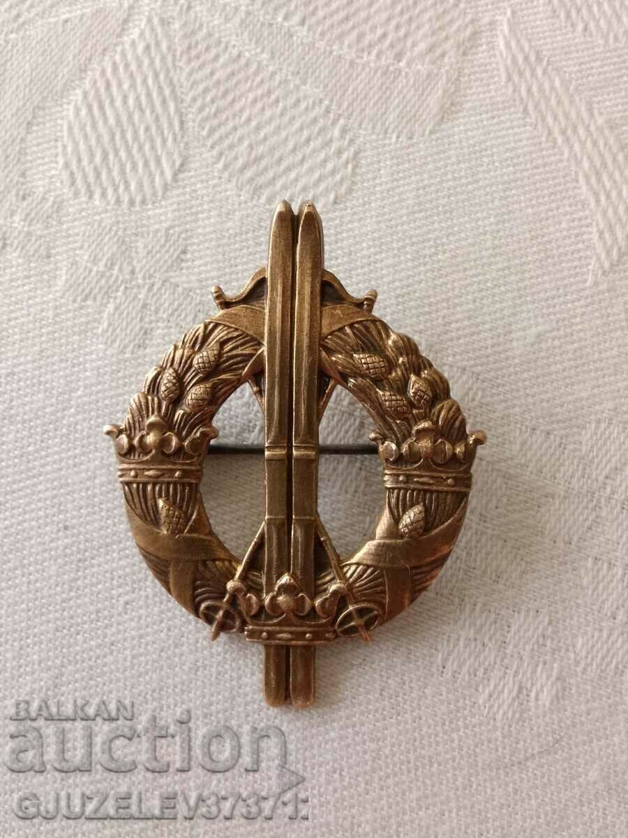 Auction Collector's badge, Swedish military ski unit, WWII Auction Collector's badge, Swedish military ski unit, WWII