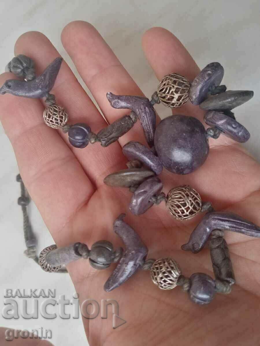 От на баба скрина,стар накит,етно,възрожденски,птици,гердан с цена € 125.27 | 245.01 лв.