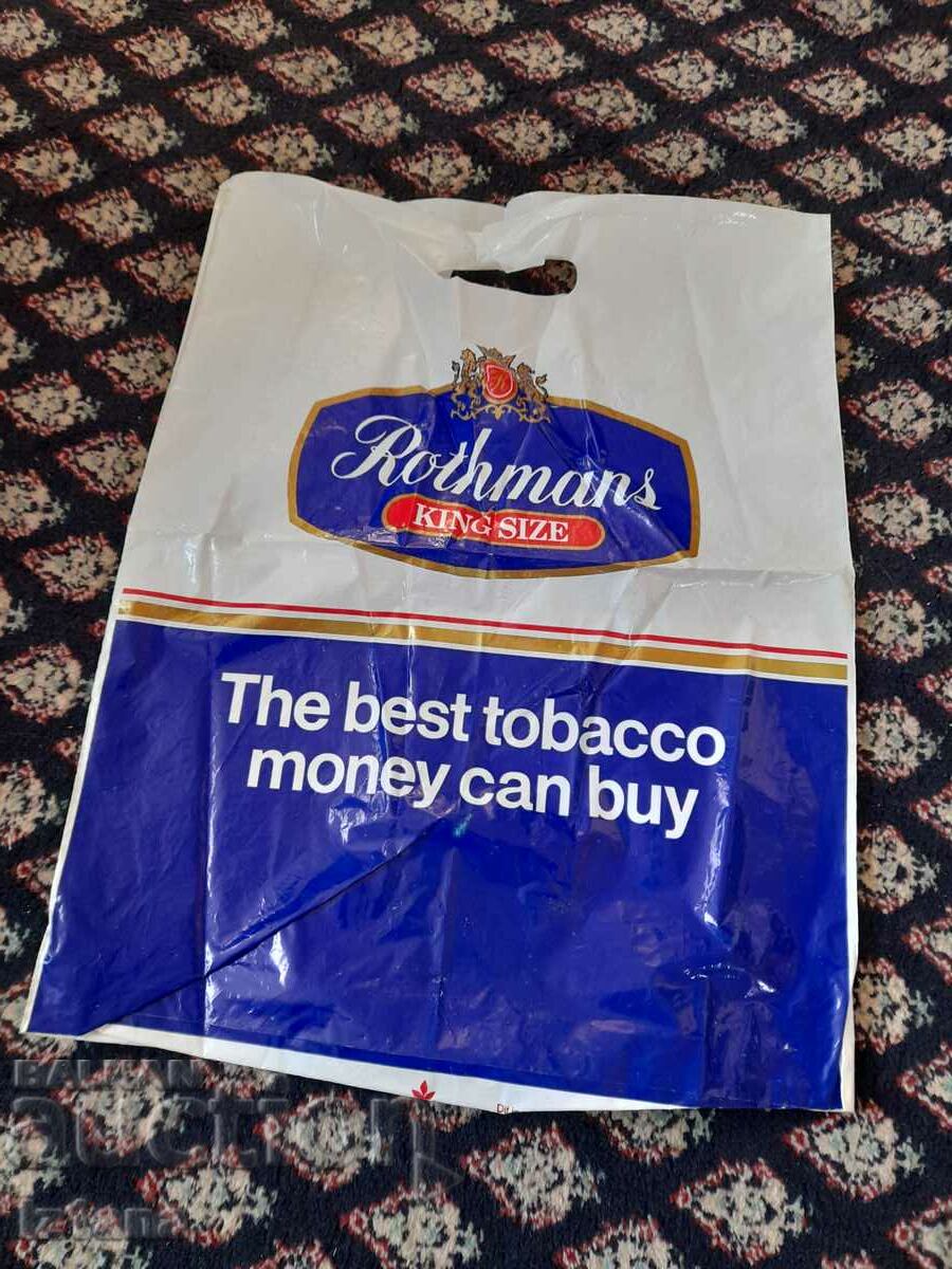 Old Rothmans plastic bag