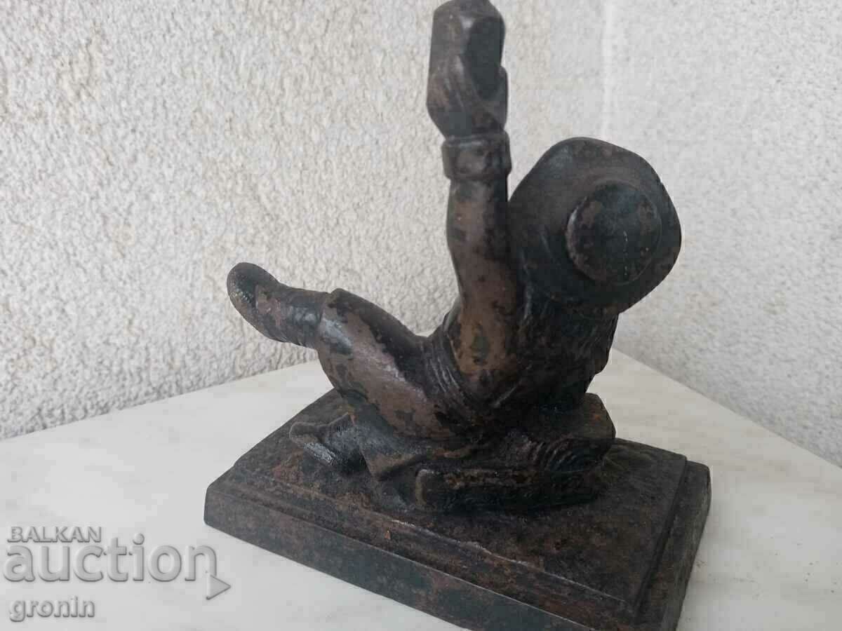Licitație Pirat, figură, statuie, metal, Rar, Castel