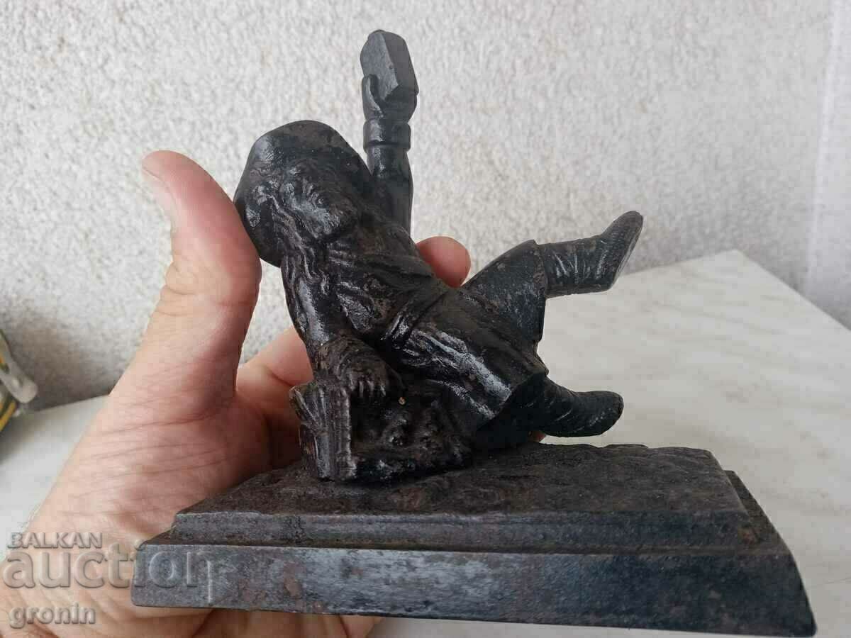 Pirat, figură, statuie, metal, Rar, Castel - 6