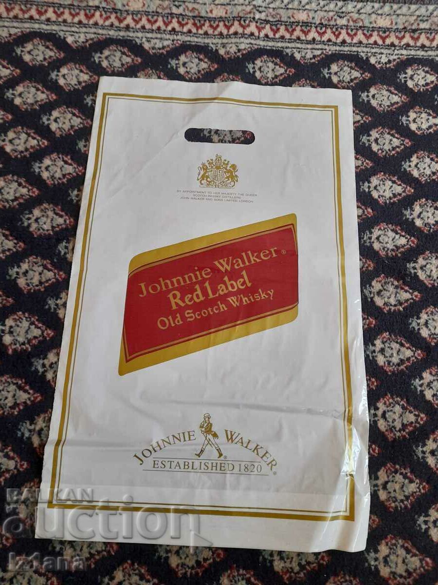 Old Johnnie Walker plastic bag with price 16.00 BGN | € 8.18 Old Johnnie Walker plastic bag with price 16.00 BGN | € 8.18