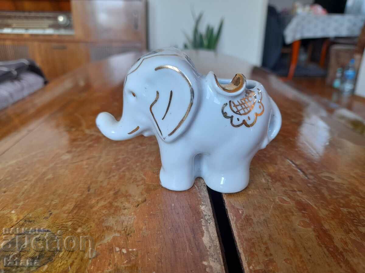 Old porcelain ashtray Elephant