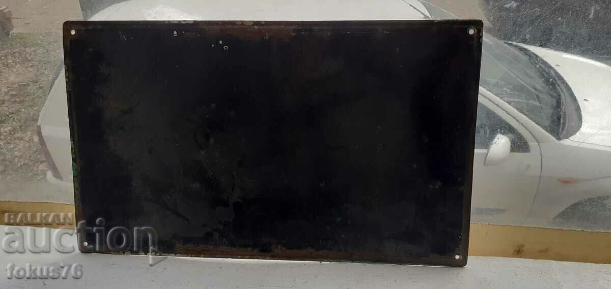 Super rare large old enamel plate - 5 Super rare large old enamel plate - 5