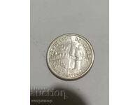 10 centavos Cuba 1952 silver