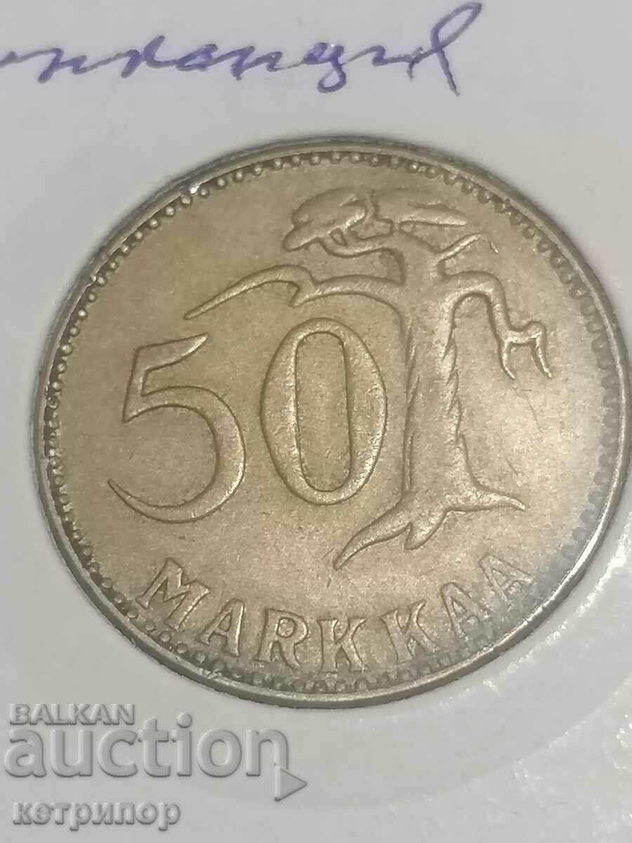 50 μάρκα Φινλανδία 1954 χάλκινο