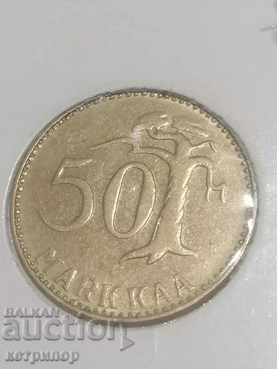 50 de mărci Finlanda 1952 bronz