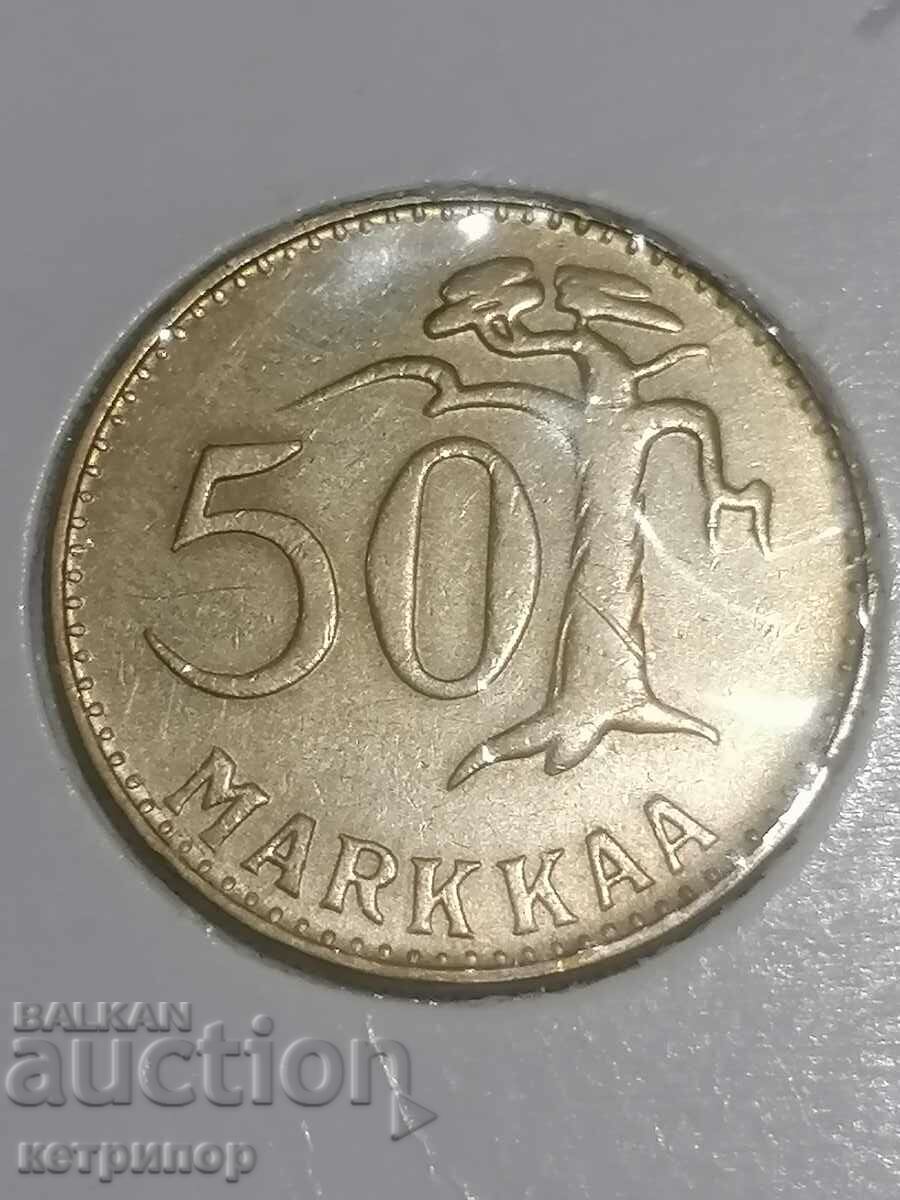 50 марки Финландия 1953 г бронз