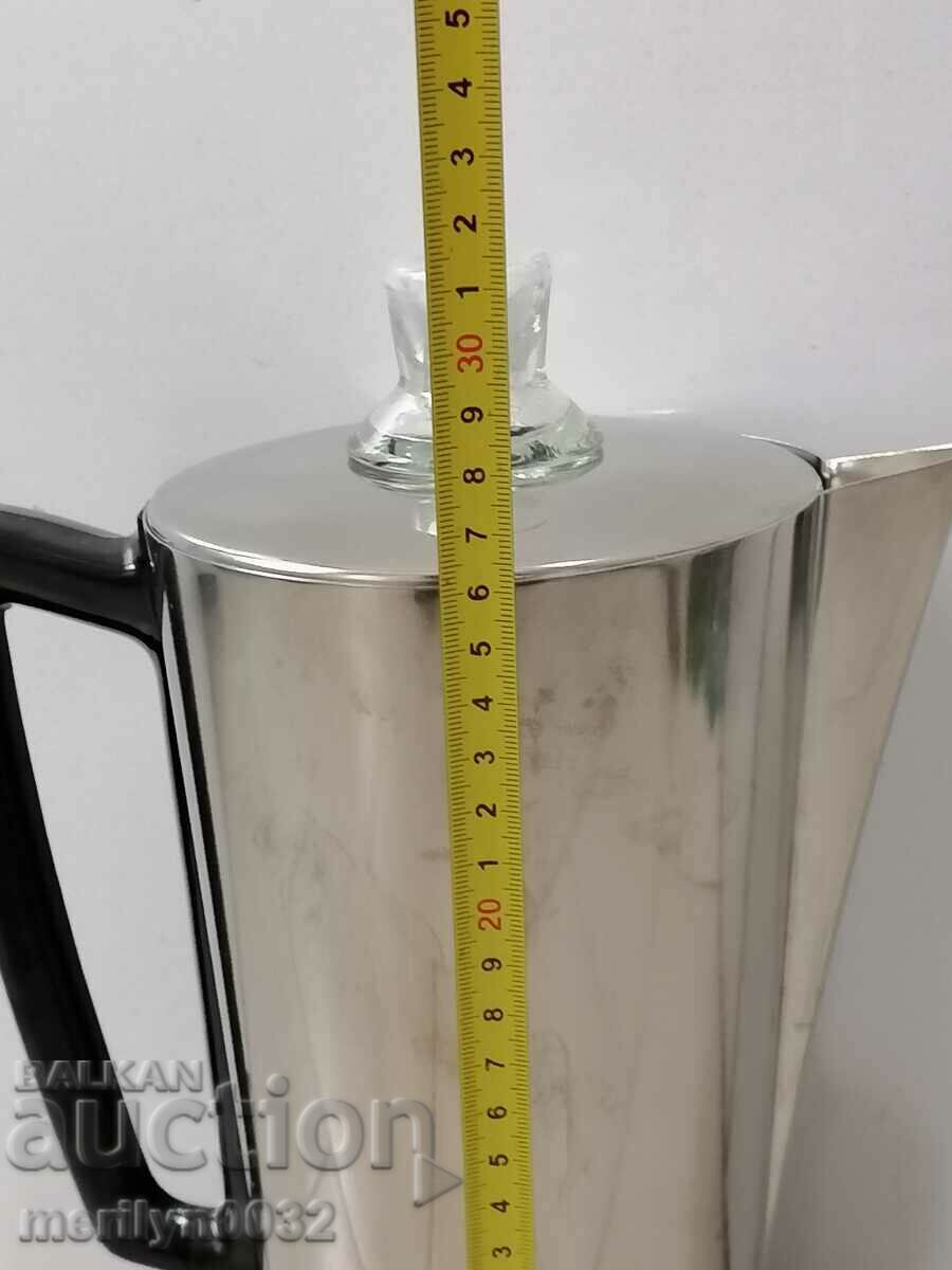 Auction Old electric kettle USSR chrome nickel inox coffee pot kettle UNUSED Auction Old electric kettle USSR chrome nickel inox coffee pot kettle UNUSED