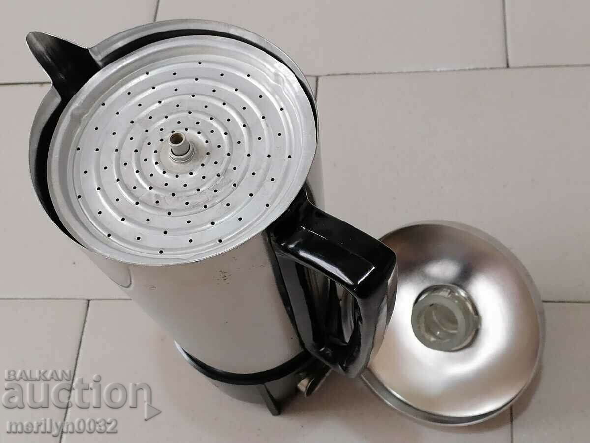 Old electric kettle USSR chrome nickel inox coffee pot kettle UNUSED - 7 Old electric kettle USSR chrome nickel inox coffee pot kettle UNUSED - 7