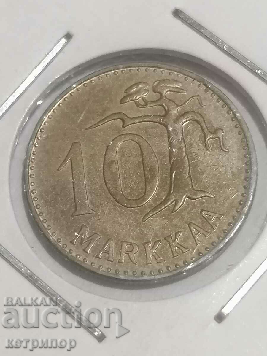 10 марки Финландия 1952 г бронз