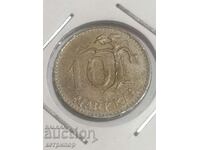 10 марки Финландия 1952 г бронз