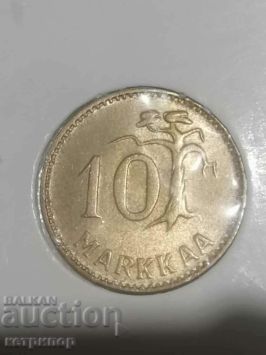 10 stamps Finland 1953 bronze