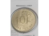 10 марки Финландия 1956 г бронз