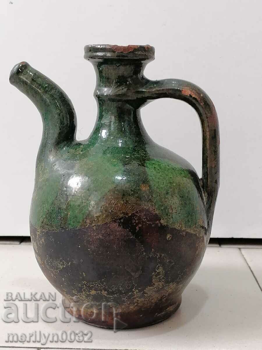 Old ceramic krondir, vinegar holder, ceramics
