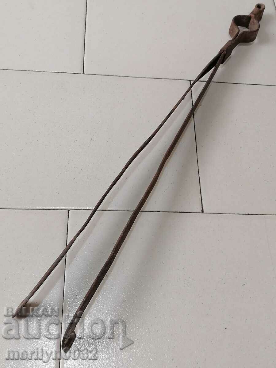 Old wrought dilaf, tongs, wrought iron with price 33.00 BGN | € 16.87 Old wrought dilaf, tongs, wrought iron with price 33.00 BGN | € 16.87