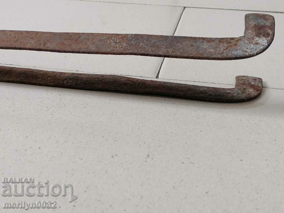 Old wrought dilaf, tongs, wrought iron - 5 Old wrought dilaf, tongs, wrought iron - 5