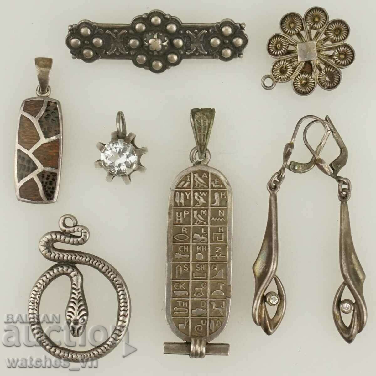 Obiecte din argint Fragment Broșe Pandantive argint 800 - 925