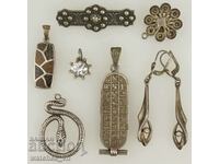Silver Objects Fragment Brooches Pendants 800 - 925 silver