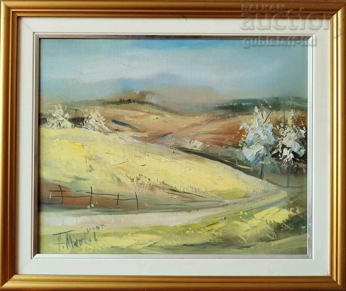 Painting, "Landscape", art. P. Mitkov, 2009