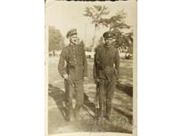 Bulgaria Fotografie veche cu doi soldați cu puști.