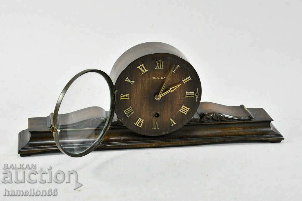 Vintage Haid Wooden Mantel Clock - 5 Vintage Haid Wooden Mantel Clock - 5