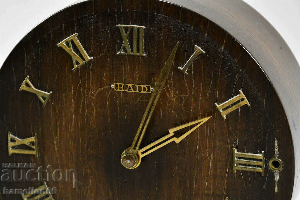 Vintage Haid Wooden Mantel Clock - 6 Vintage Haid Wooden Mantel Clock - 6