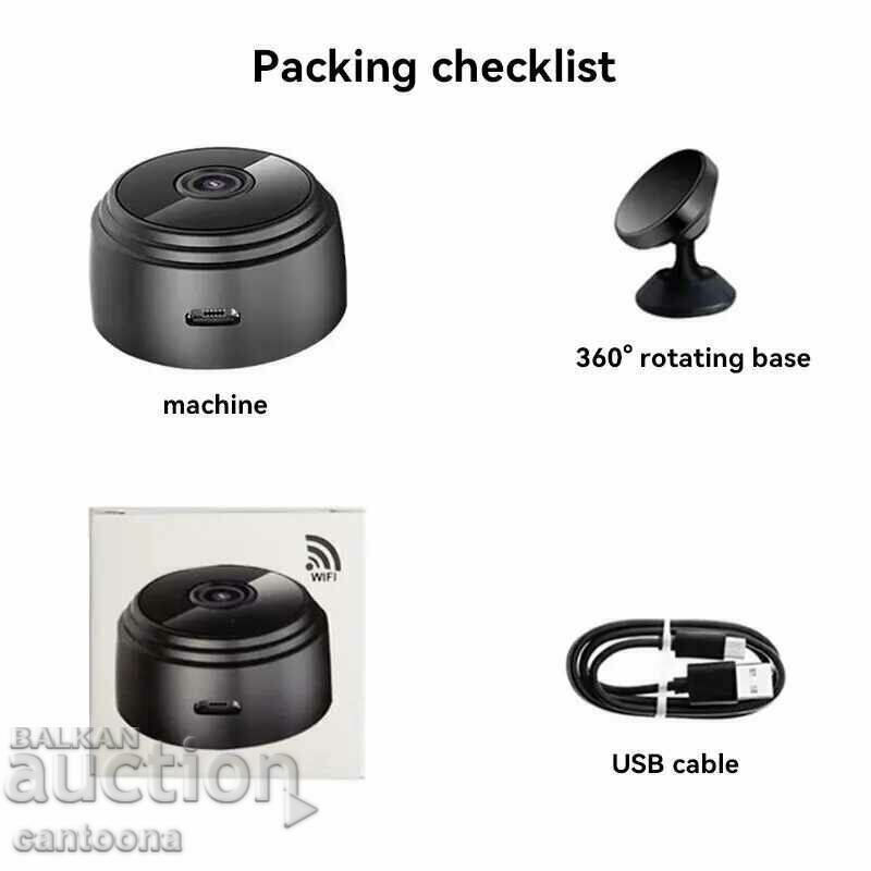 Livrarea Cameră A9 mini WiFi HD 1080p pentru online și înregistrare