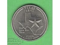 (¯`'•.¸ 25 cents 2004 D USA (Texas) .•'´¯)