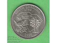 (¯`'•.¸ 25 cents 2000 D USA (South Carolina) .•'´¯)