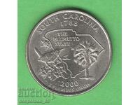 (¯`'•.¸ 25 cents 2000 D USA (South Carolina) .•'´¯)