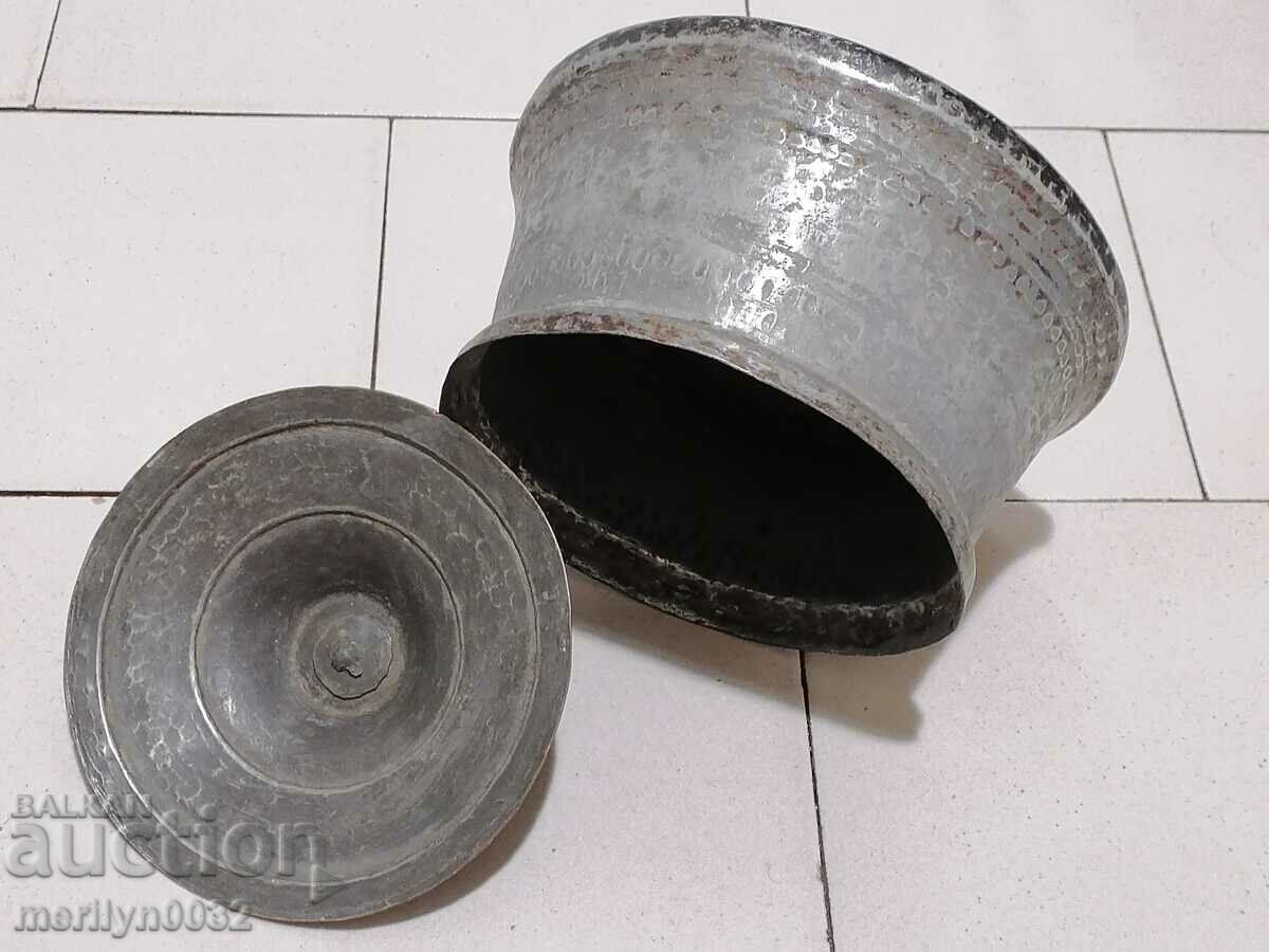 Old copper pot pot copper copper pot with lid - 5 Old copper pot pot copper copper pot with lid - 5