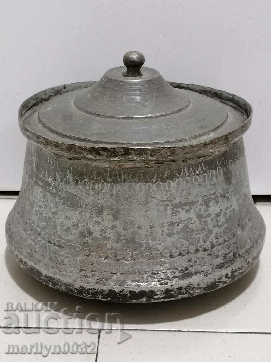 Old copper pot pot copper copper pot with lid