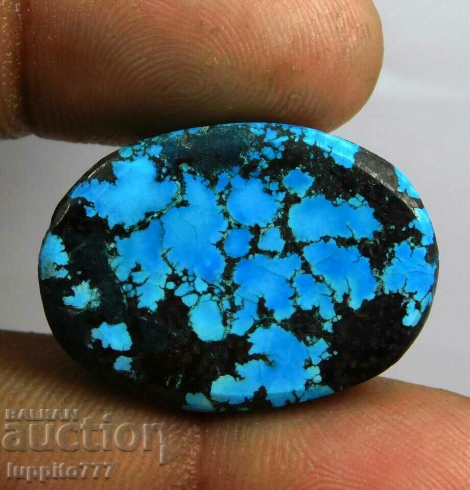 28.40 carat natural turquoise cabochon with price 79.90 BGN | € 40.85 28.40 carat natural turquoise cabochon with price 79.90 BGN | € 40.85