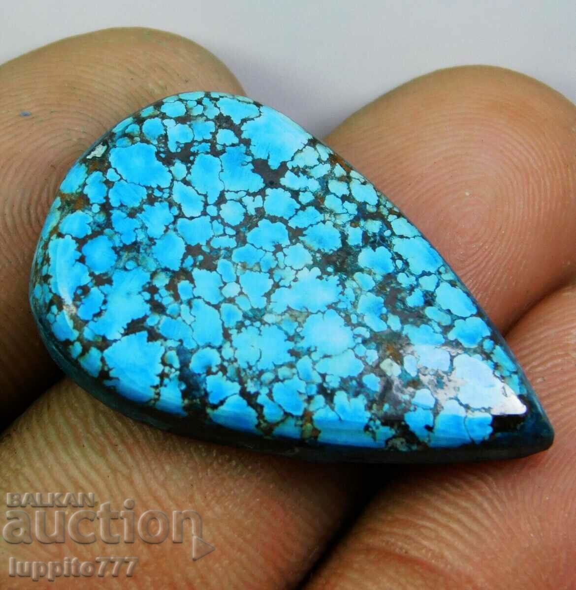 Delivery of 22.95 carat natural turquoise cabochon