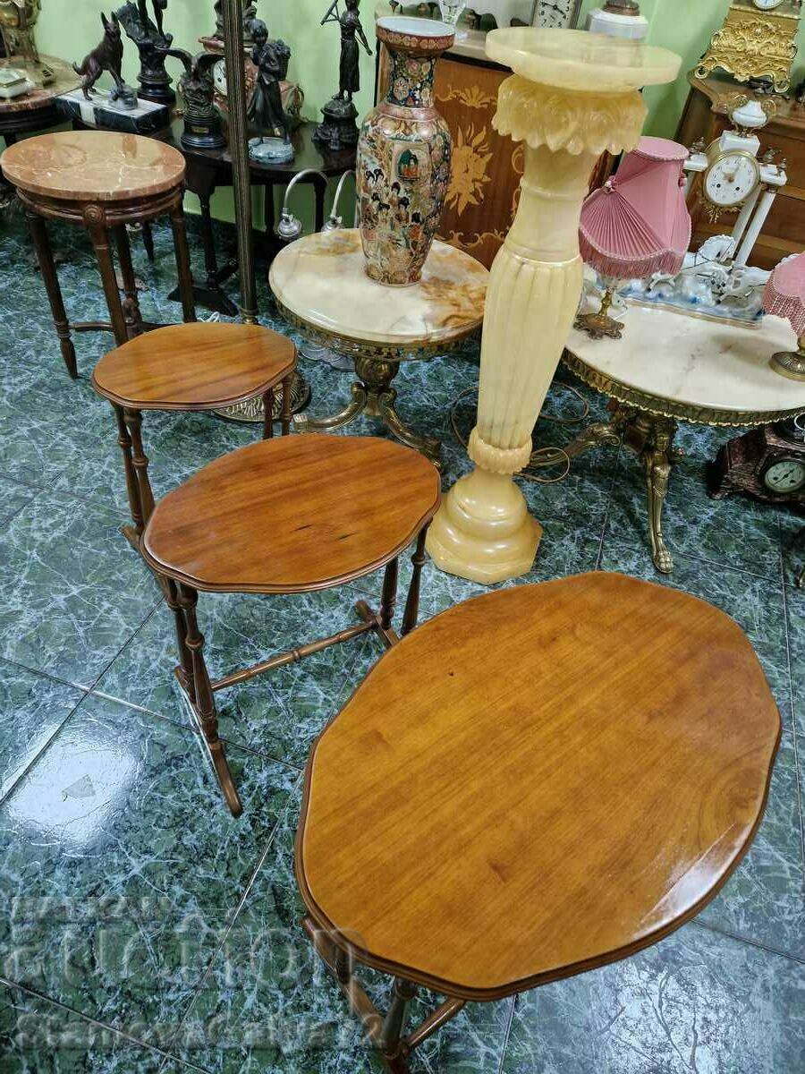 A great set of 3 antique French coffee tables with price 199.00 BGN | € 101.75