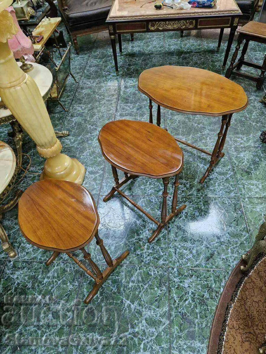 Auction  A great set of 3 antique French coffee tables