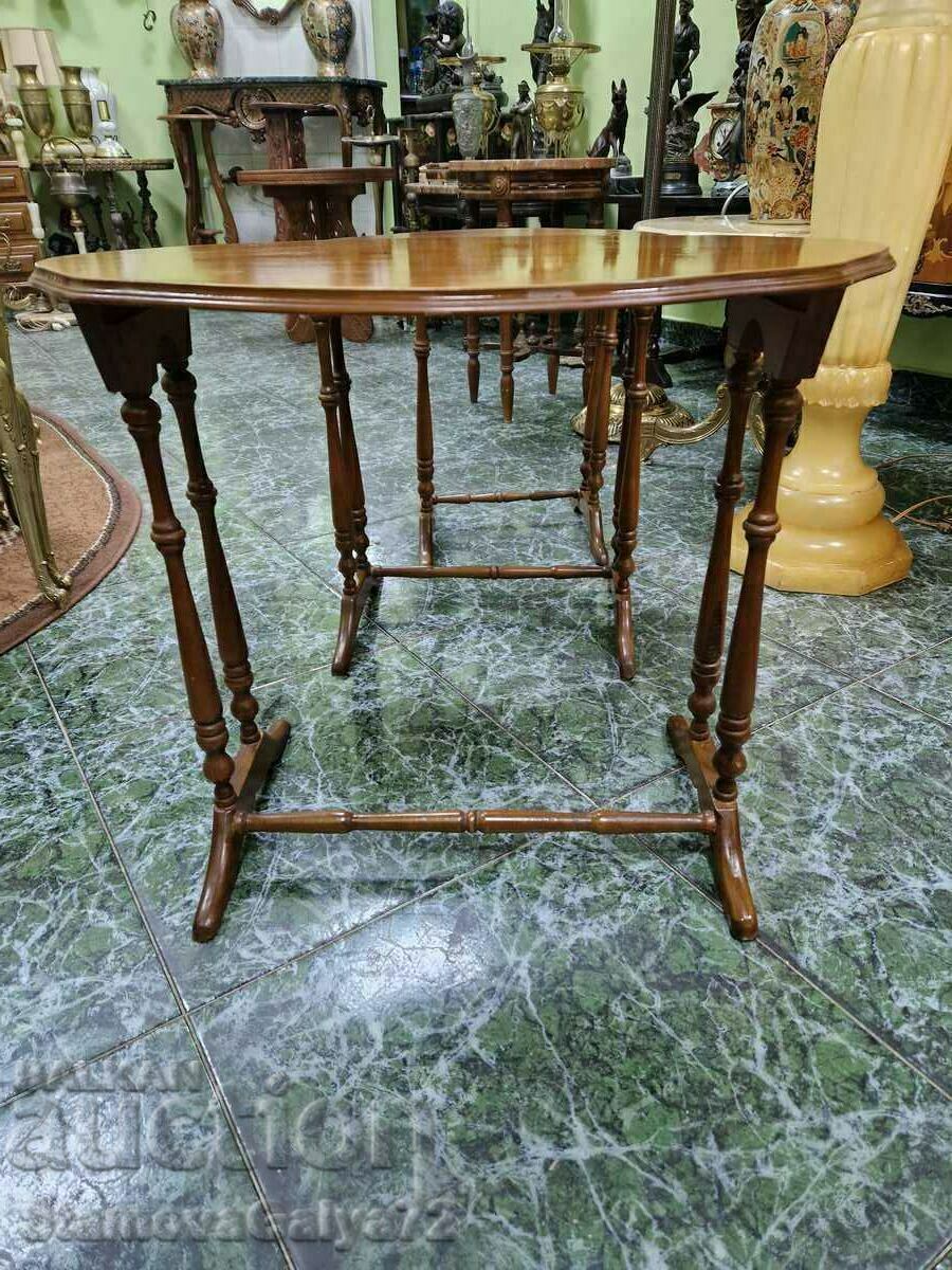 A great set of 3 antique French coffee tables - 7