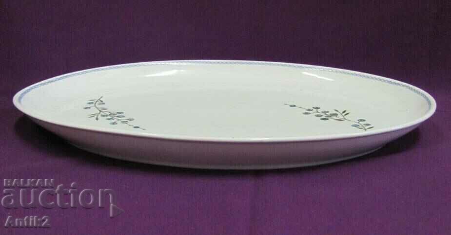 Auction  Large Porcelain Plate Marked