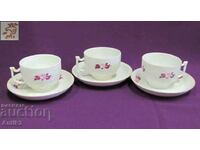 Porcelain Tea Cups 3 pcs.