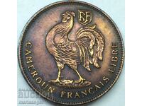 French Cameroon 1943 50 centimeters 2.7g bronze