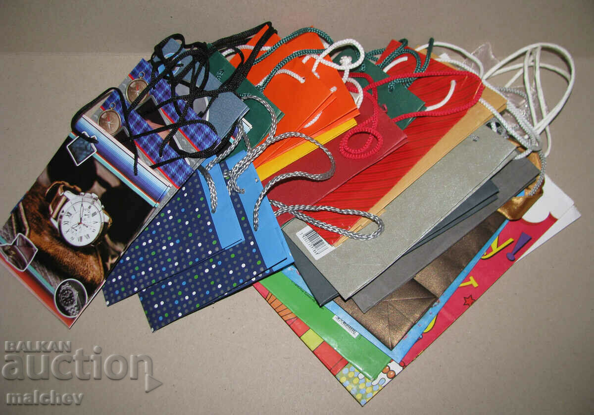 Lot 25 pcs. gift bags from 11/14 cm to 21/27 cm