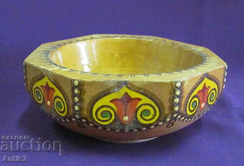 Vintich Wooden Bowl Hand Painted with price 35.00 BGN | € 17.90 Vintich Wooden Bowl Hand Painted with price 35.00 BGN | € 17.90
