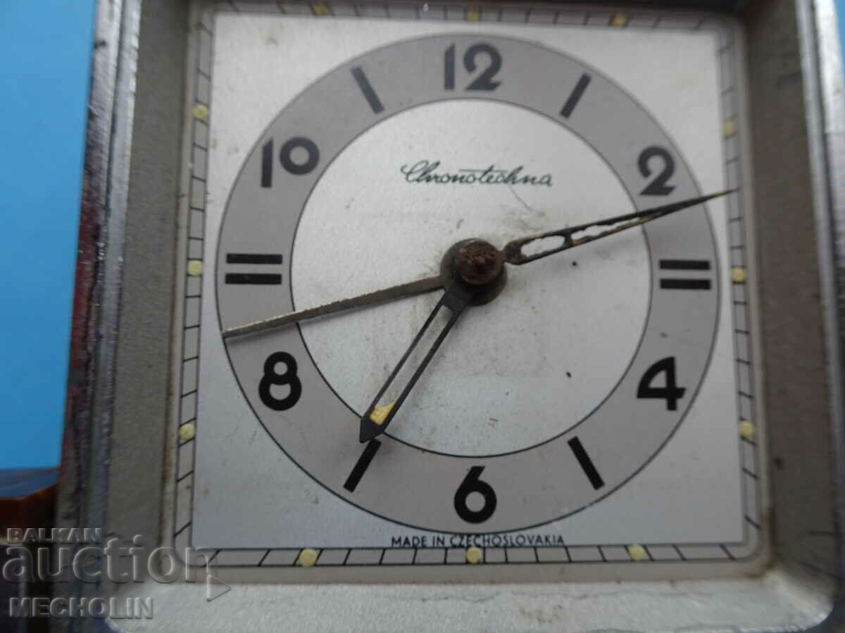 Auction COLLECTOR'S ALARM CLOCK CHRONOTECHNA CZECHOSLOVAKIA Auction COLLECTOR'S ALARM CLOCK CHRONOTECHNA CZECHOSLOVAKIA