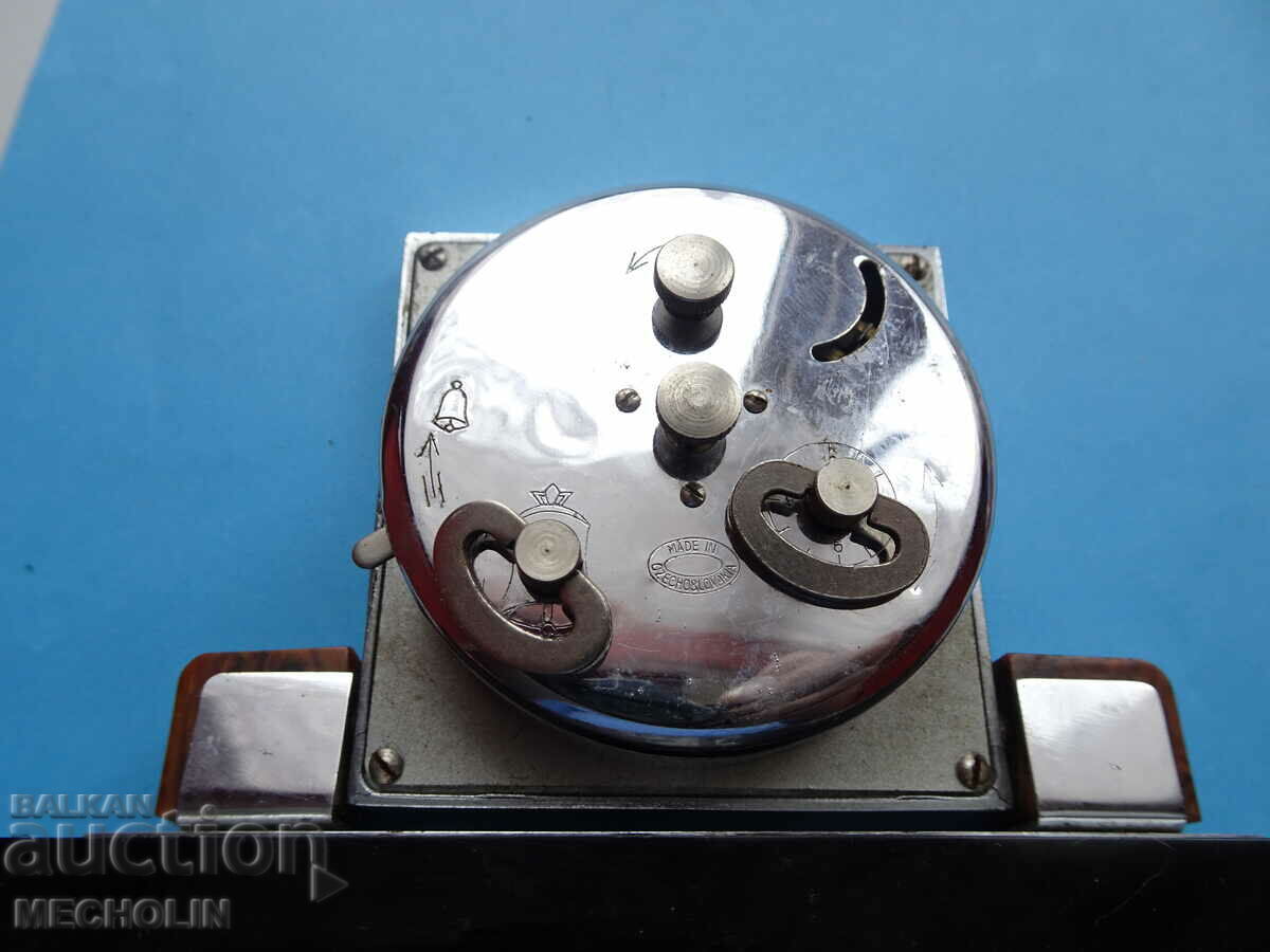 COLLECTOR'S ALARM CLOCK CHRONOTECHNA CZECHOSLOVAKIA - 5 COLLECTOR'S ALARM CLOCK CHRONOTECHNA CZECHOSLOVAKIA - 5