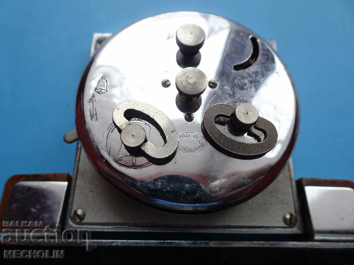 COLLECTOR'S ALARM CLOCK CHRONOTECHNA CZECHOSLOVAKIA - 6 COLLECTOR'S ALARM CLOCK CHRONOTECHNA CZECHOSLOVAKIA - 6
