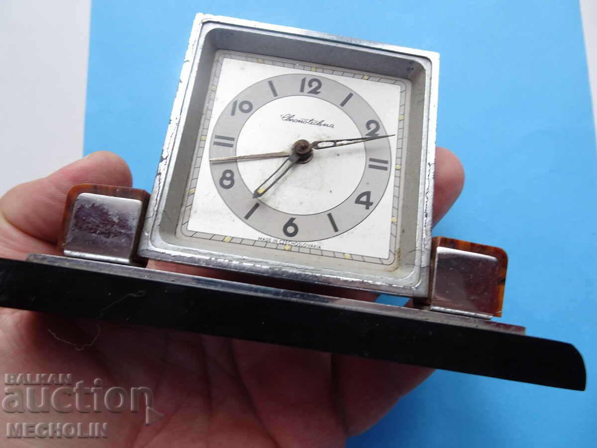 COLLECTOR'S ALARM CLOCK CHRONOTECHNA CZECHOSLOVAKIA - 7 COLLECTOR'S ALARM CLOCK CHRONOTECHNA CZECHOSLOVAKIA - 7