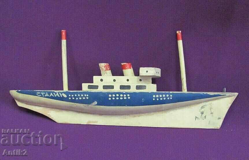 Delivery of Old Wooden Model Ship Model - Stalin