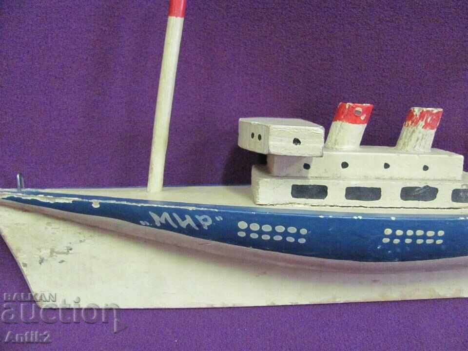Old Wooden Model Ship Model - Stalin - 7