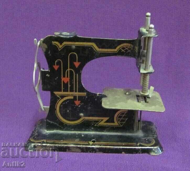Antique Metal Children's Toy - Sewing Machine